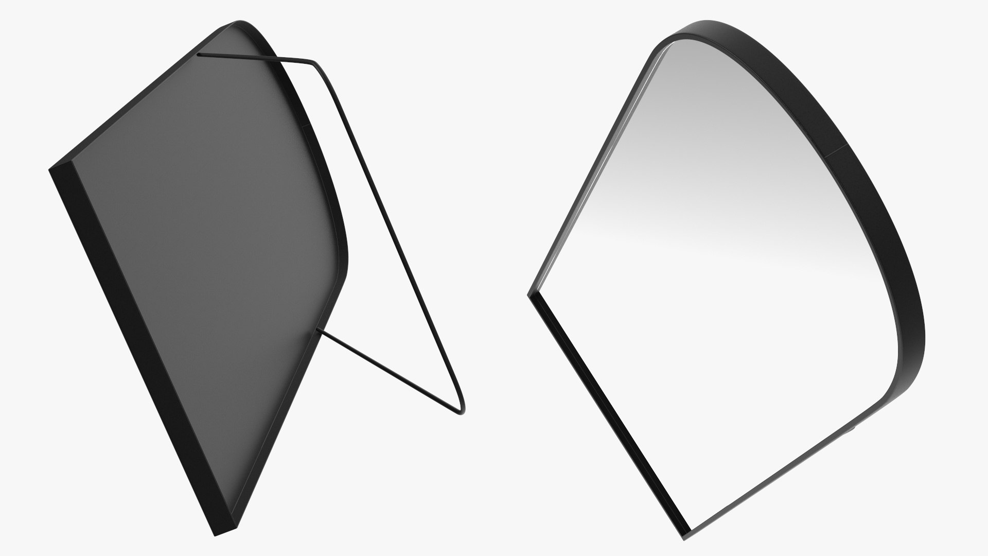 Modern Floor Mirror Black 3D model TurboSquid 2119192