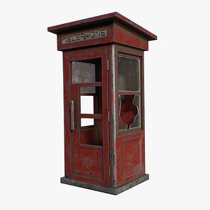 phone booth 3D model