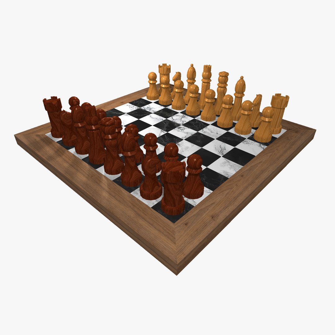 3D model Simple chess - TurboSquid 1874934
