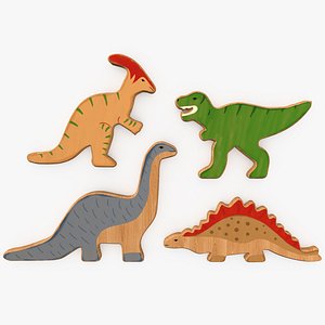 Wooden Toy Dinosaurs