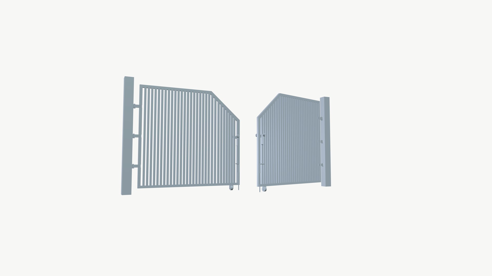 Industrial Main Gate - TurboSquid 2268830