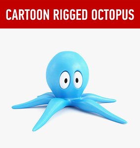 3d model octopus rig