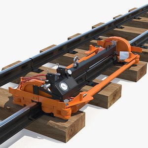 Hydraulic Rail Puller Mounted on Track