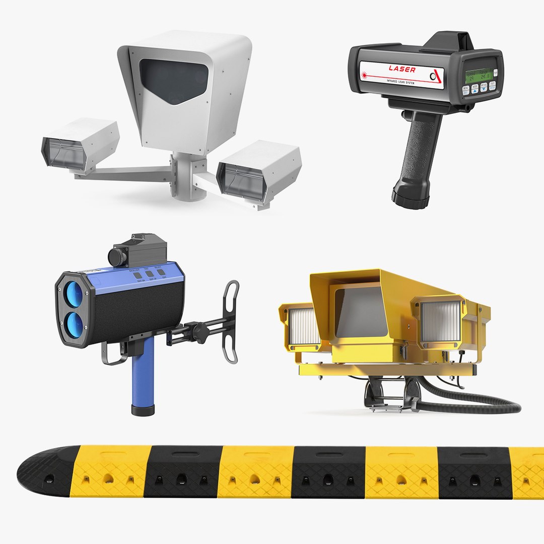 Traffic Speed Control Tools Collection 2 3D model preview