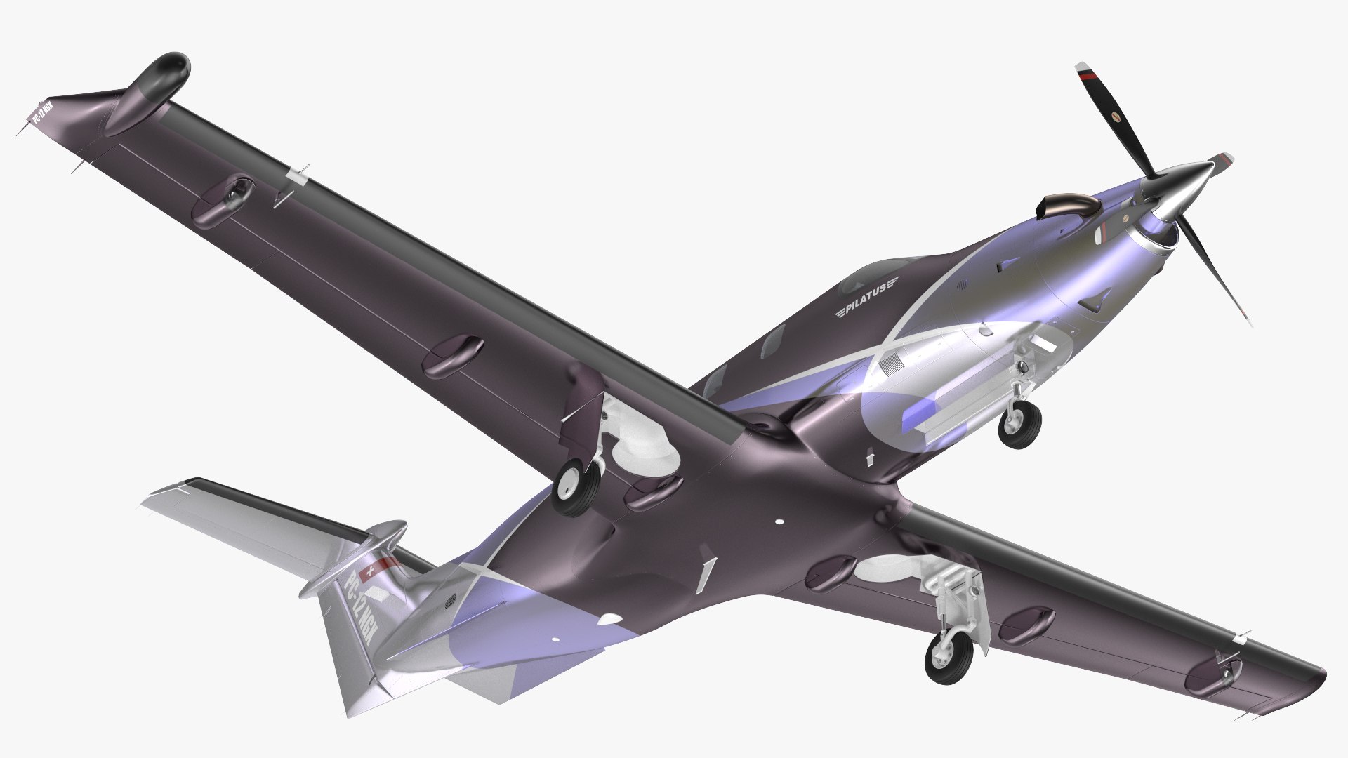 Pilatus PC-12 NGX Simple Interior 3D model preview