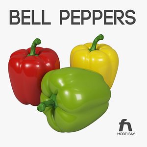 bell pepper 3d 3ds