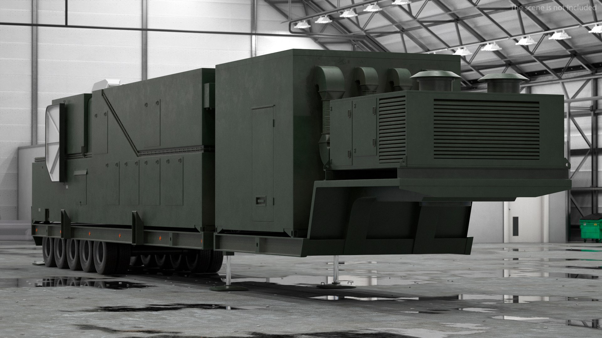 Peresvet Smart Weapon Laser Complex Rigged for Cinema 4D 3D model preview