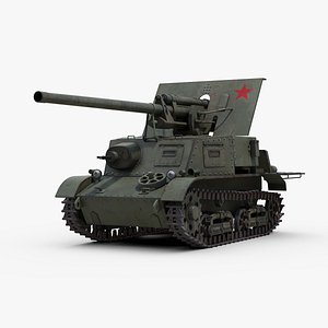 ww2 zis 30 anti tank 3d model