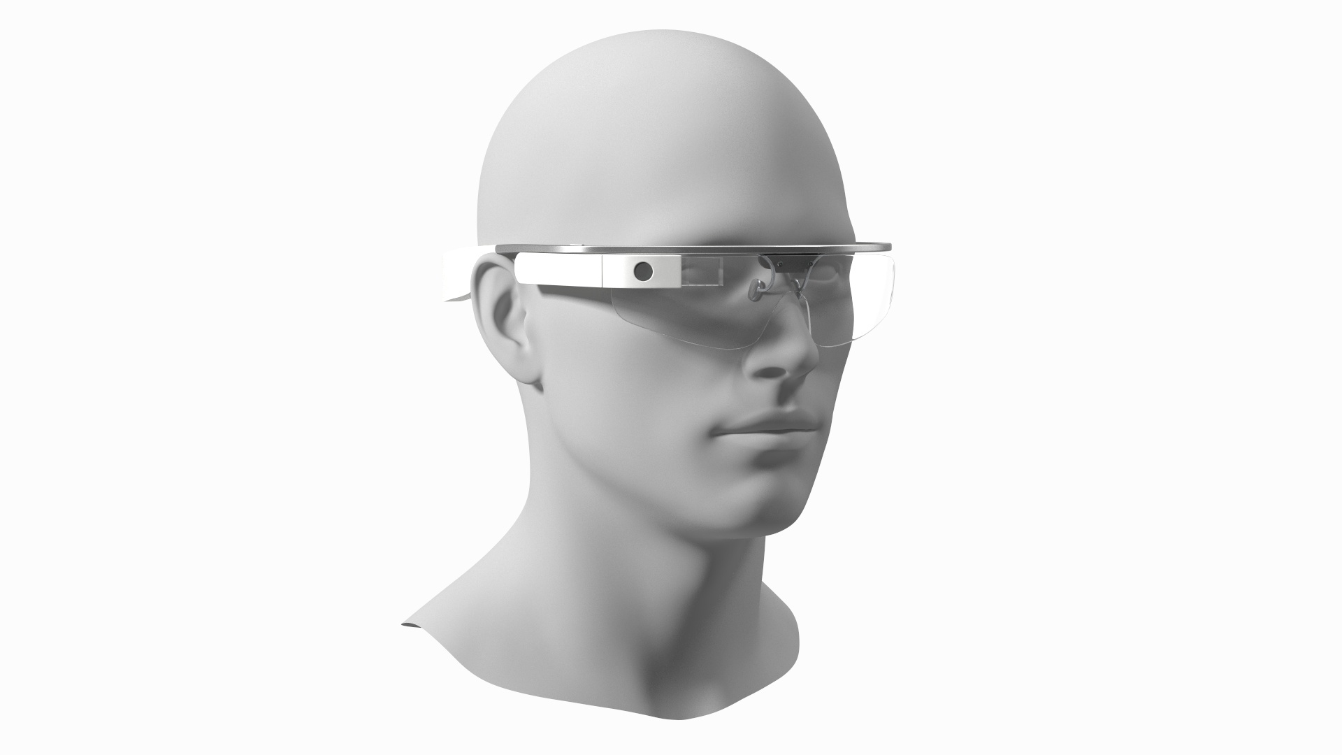 3D Google Glasses 2 On Mannequin Head - TurboSquid 2031247