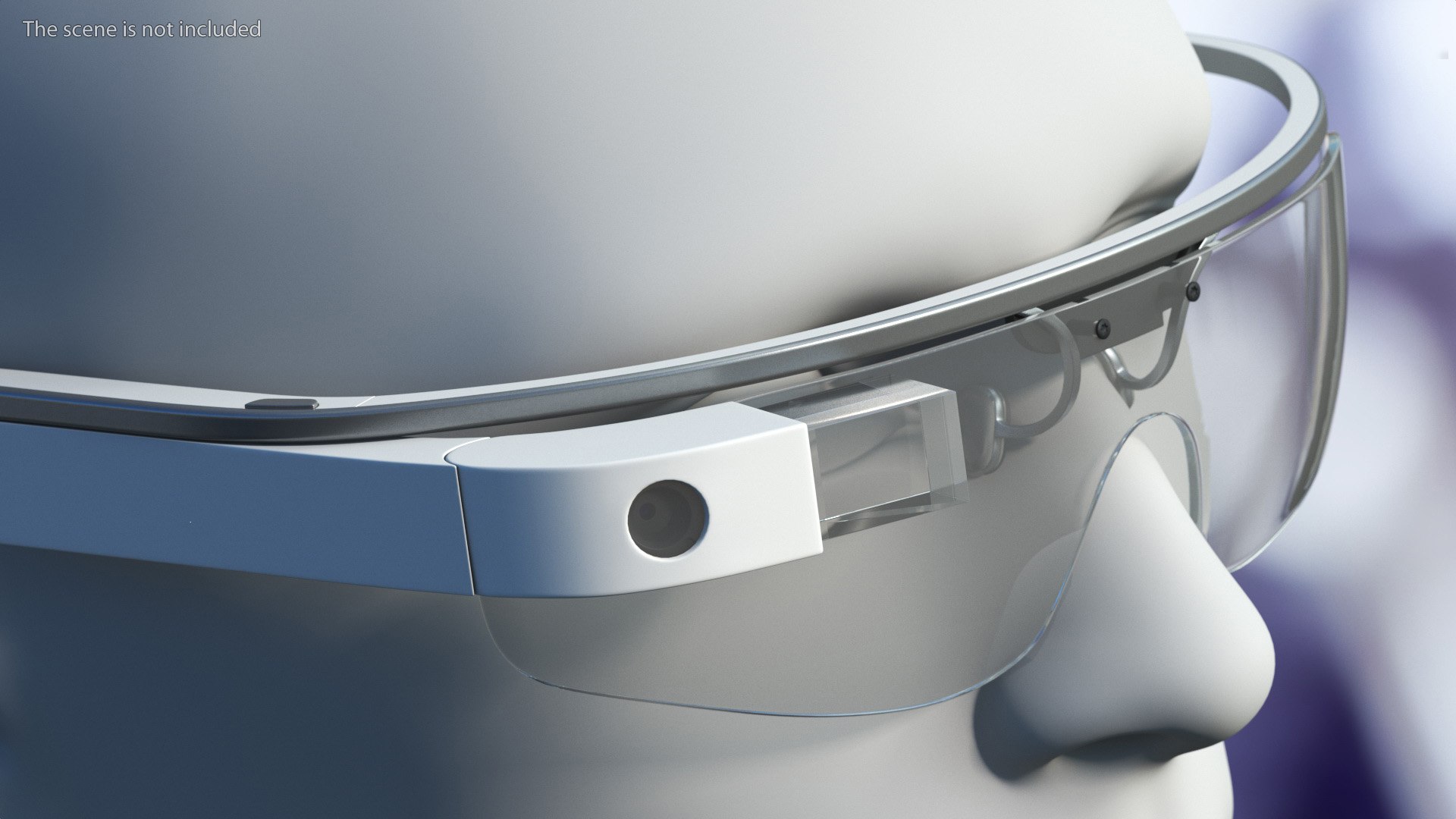 3D Google Glasses 2 On Mannequin Head - TurboSquid 2031247