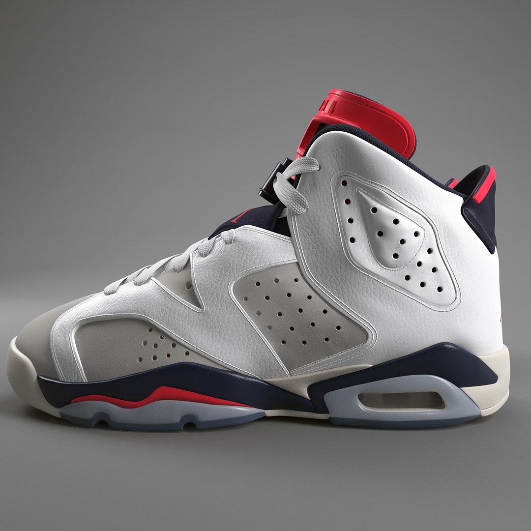 Air Jordan 6 Retro 3D Model - TurboSquid 1463574