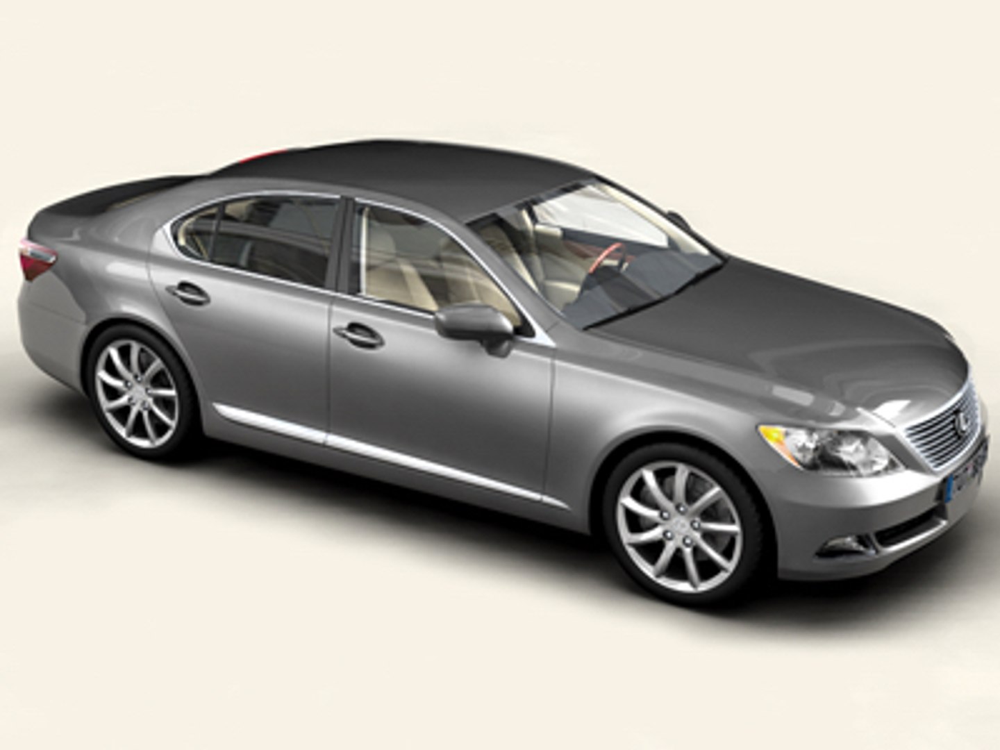 3d Model Lexus Ls 460 Interior Car