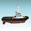 tugboat water ships 3d model