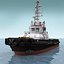 tugboat water ships 3d model