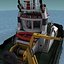 tugboat water ships 3d model