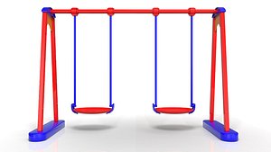 3d cartoon swing model