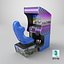 Arcade Racing Simulator Machine with Seat Blue