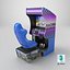 Arcade Racing Simulator Machine with Seat Blue