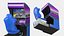 Arcade Racing Simulator Machine with Seat Blue