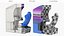 Arcade Racing Simulator Machine with Seat Blue