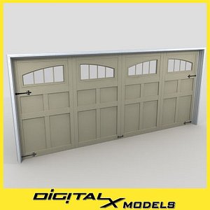 3d residential garage door 15 model
