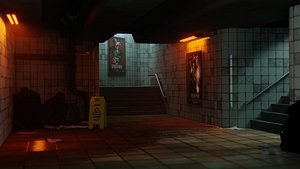 Subway Underpass 3D Model 3D model
