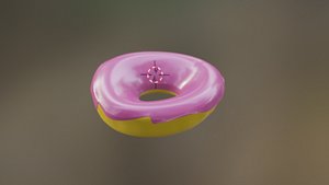 donut food 3D model