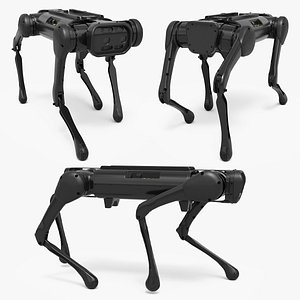 Robotic Dog Walking Animated Rigged for Maya 3D model