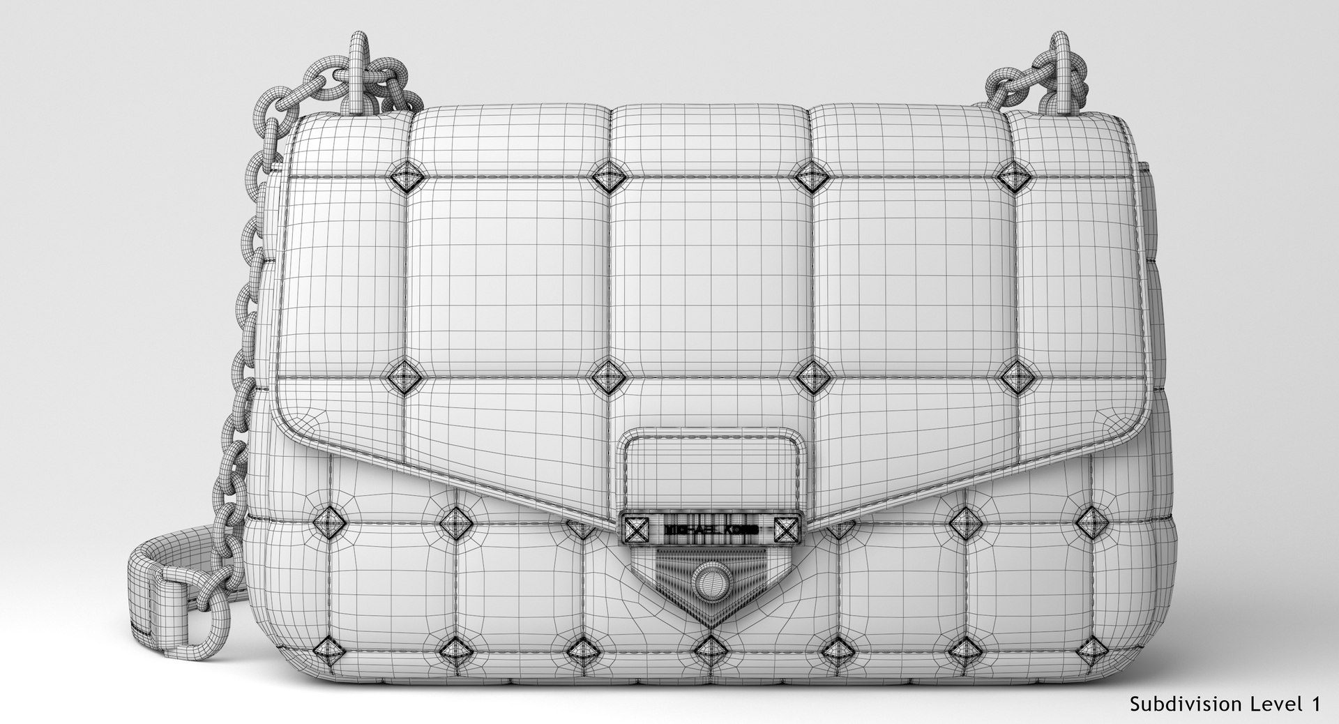 3D model Michael Kors SoHo Studded Bag - TurboSquid 1732383