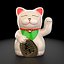 Lucky Cat 3D Low Poly Model animated