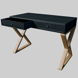 3D Painted Wood Desk