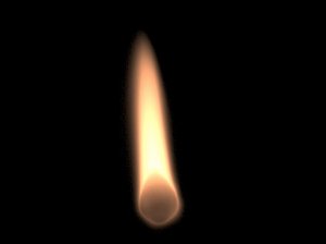 3d flame zippo match model