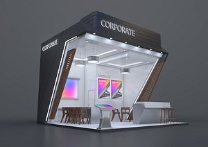 3D EXHIBITION STAND TKR 36 Sqm