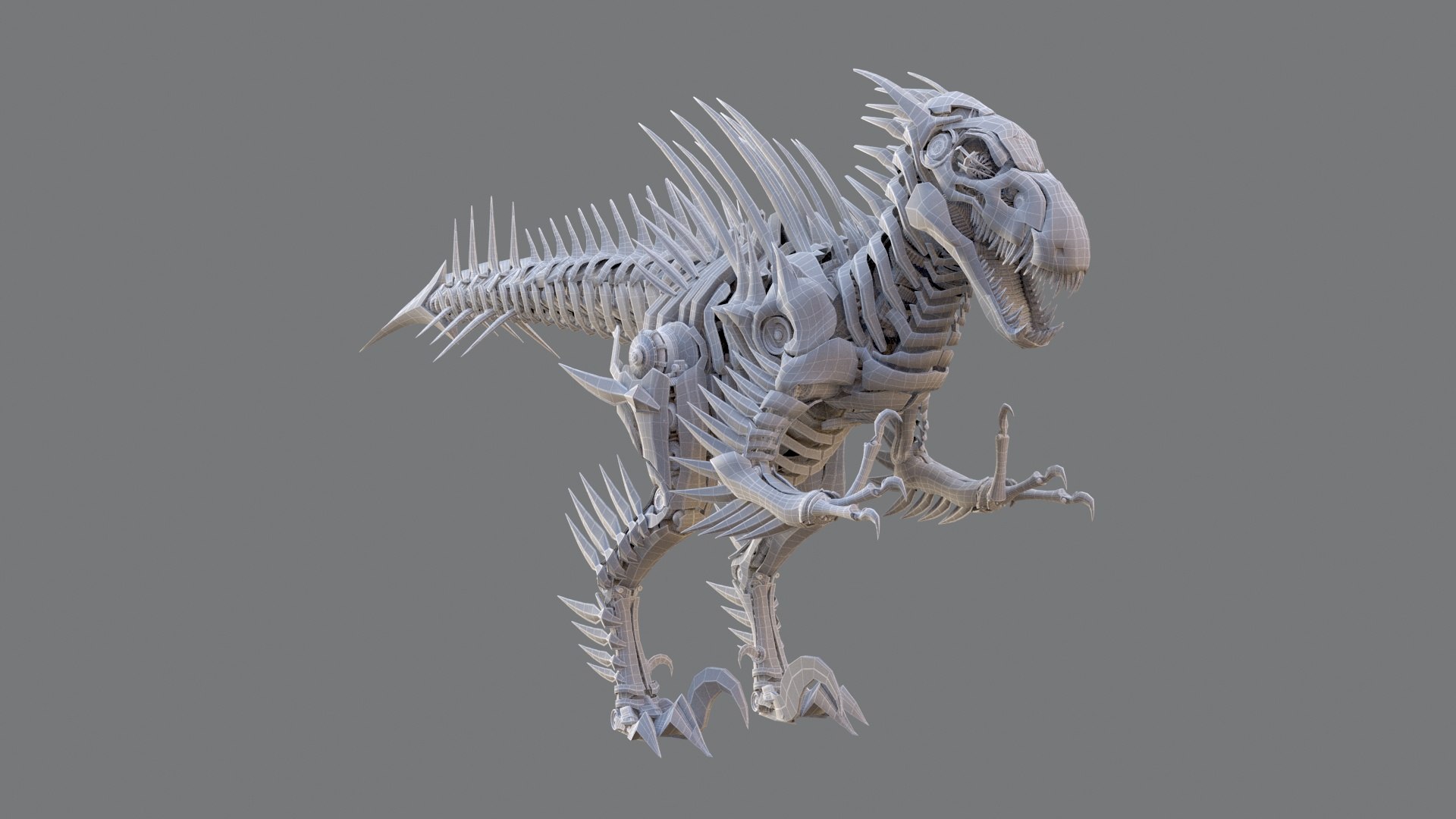 Raptor mech robot model - TurboSquid 1481112