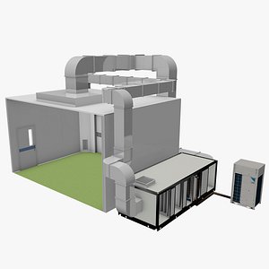 Modular Operating Theater OT Layout Concept with Integrated HVAC
