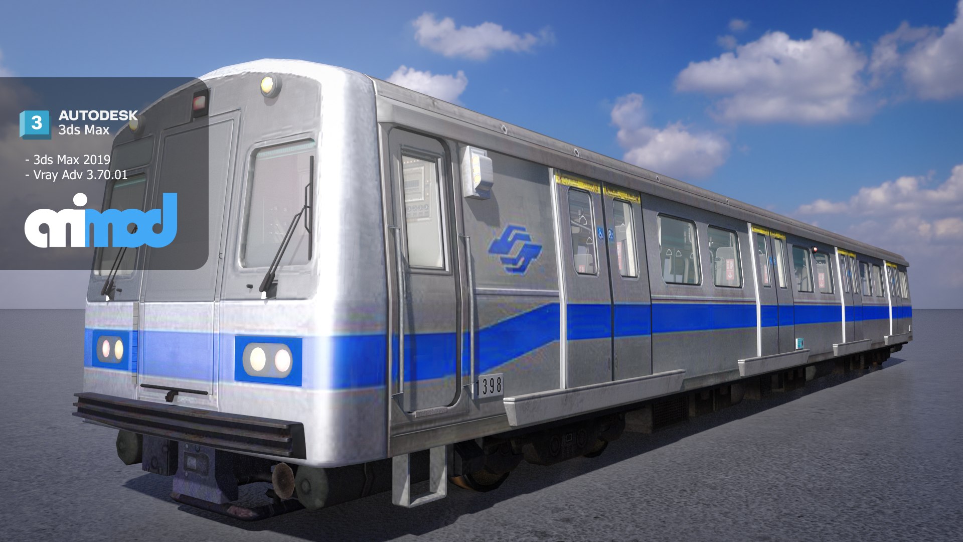 3D Model TW Mrt Locomotive 001 - TurboSquid 2291080