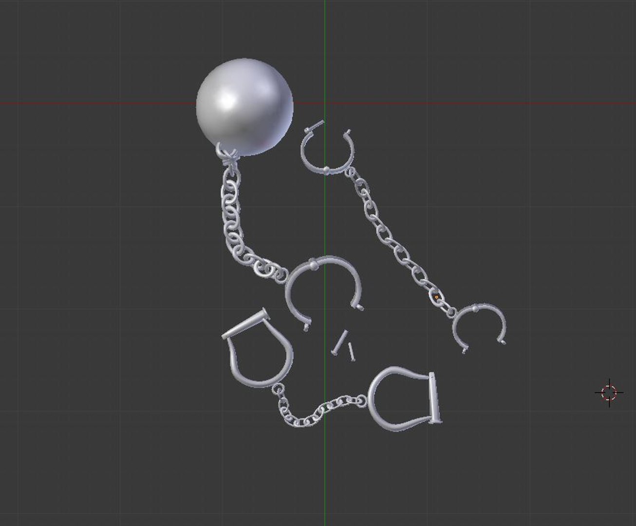 Medieval Shackles 3d Obj