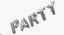 Foil Balloon Words Gender Reveal Party Silver