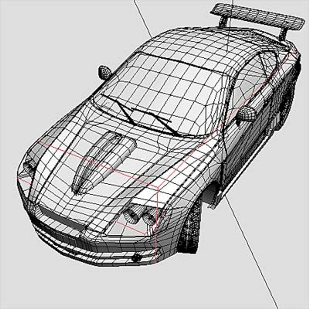 hyundai tiburon coupe tuning 3d model