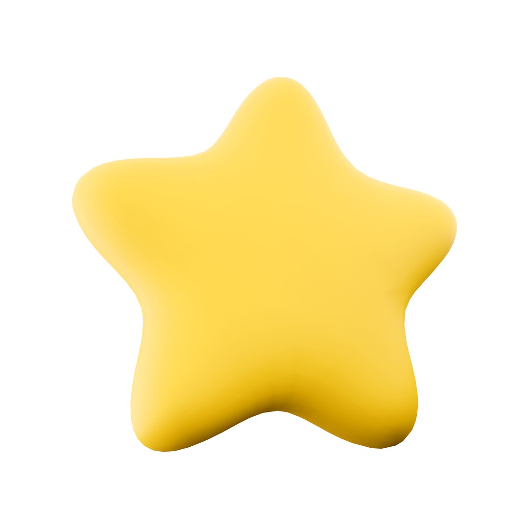 3D star cartoon icon - TurboSquid 2065943