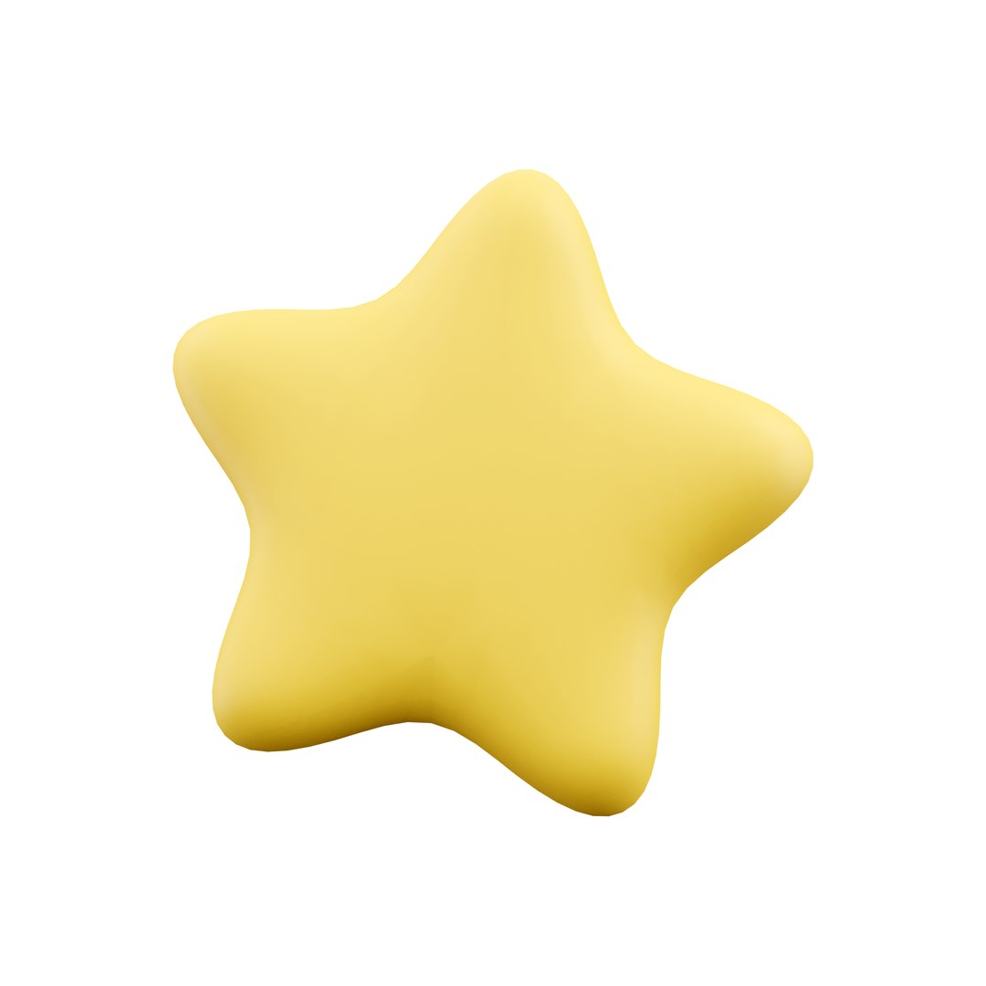 3D star cartoon icon - TurboSquid 2065943