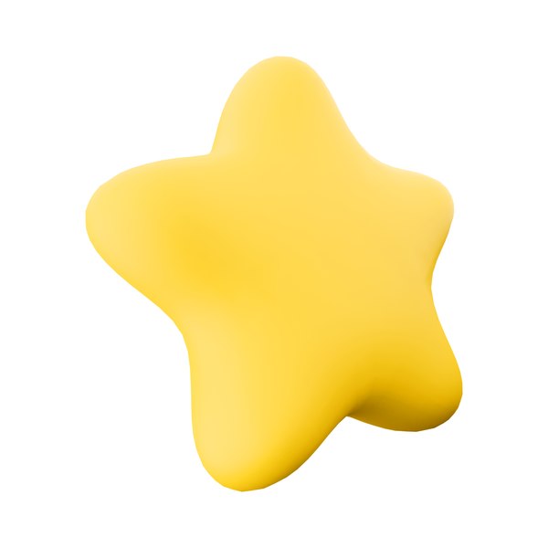 3D 3d star cartoon icon - TurboSquid 2065943