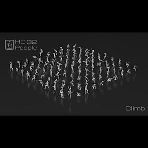 HD People 32 Climb 3D model