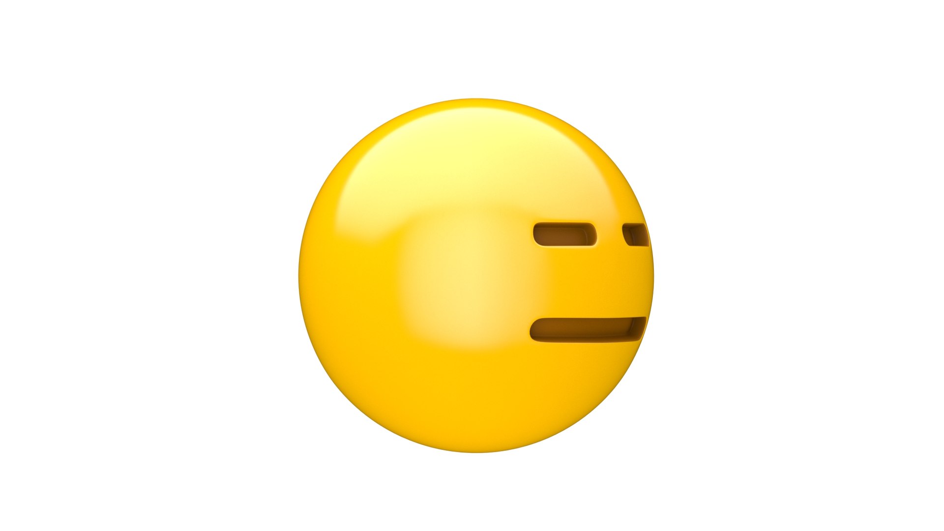 Apple Expressionless Face 3D - TurboSquid 1724072