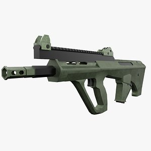 3D Scifi gun