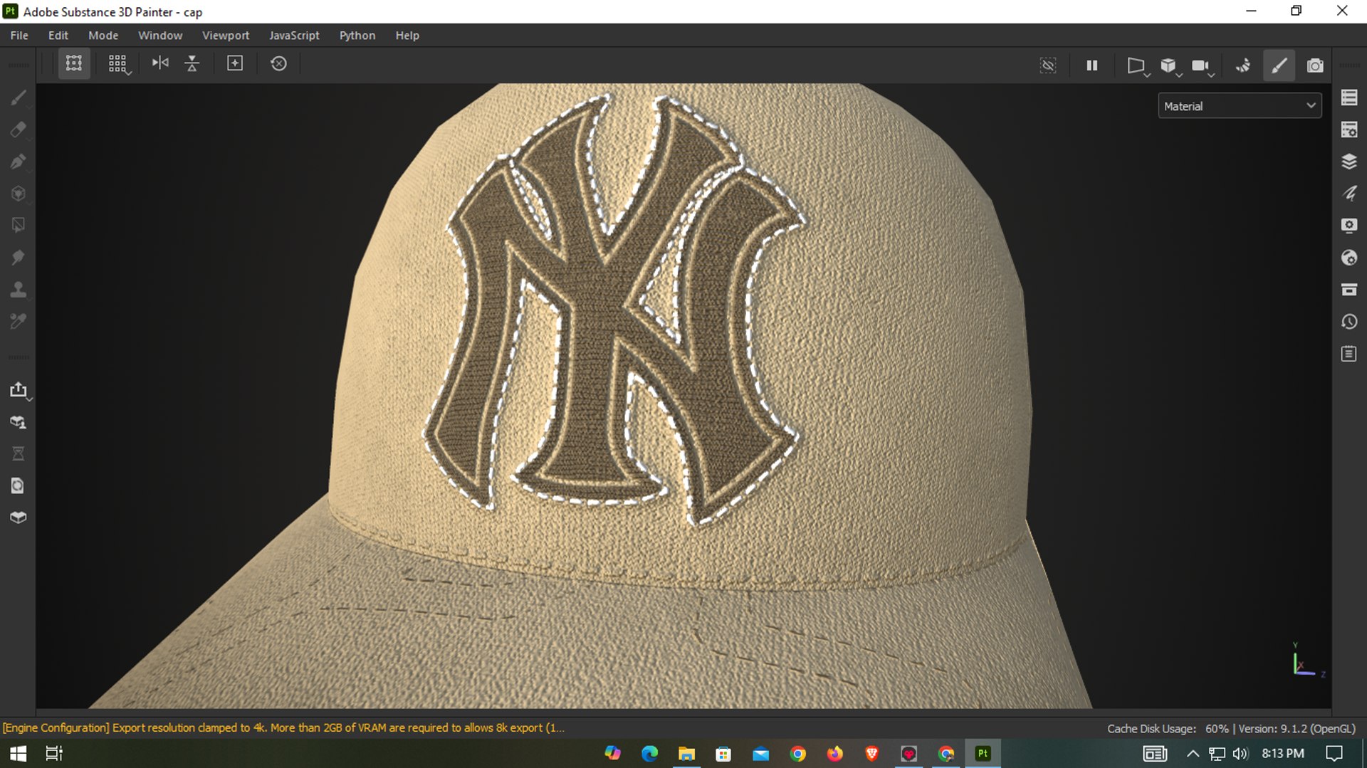 Gameready Cap 3D Model - TurboSquid 2328283