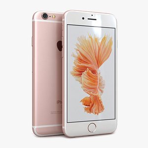 3d apple iphone 6s rose model