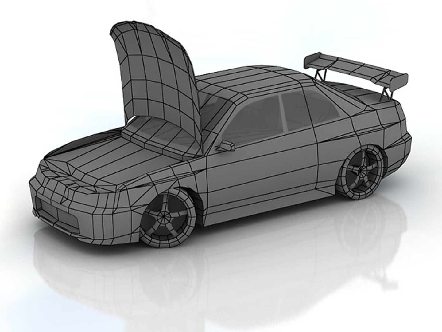 Subaru Impreza Tuning 3d Model