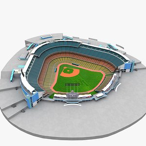 Dodger Stadium Los Angeles 3D model