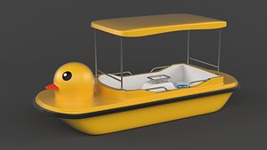 Fiberglass Pedal Boat 3D model